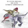 Electric/RC Animals Electric Dinosaur Toy Simulation RC Dino Walking VelociRaptor Roaring Remote Control Dinosaur Toy Child Birthday Gift x0828