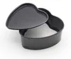 1Pc Teglie Bakeware Cucina Stampo per dolci Love Heart Shape teglia in carbonio pesante Antiaderente Slipknot Vassoio base rimovibile ZXH HKD230828