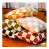 Pillow Home Living Room Sofa Decoration Case Velvet Material Fluffy Soft Skin-friendly Cover Modern Simple Wind