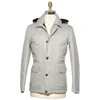 Mensjackor Autumn och Winter Kiton Cashmere Coat Casual Hooded Jacket