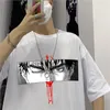 Erkekler Tişörtler Cürbeli Grafik Tişört Erkek Kadın Anime Gömlek Harajuku Komik Gözler Baskı Tshirt Unisex Hip Hop Yaz Tees Üstler Pamuk Giysileri