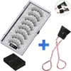 False Eyelashes MB3K 5 magnetic eyelashes natural with 3D magnet handmade 8PCS lashes Tweezer Set Mink eye faux cils magnetiqu 230828