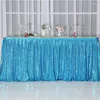 Saia de mesa festival aniversário banquete mesa rodapé celebração cor sólida malha gaze para casamento decoração doce
