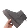 2023-Designer Women Leather boots Braid Booties Suede Sheepskin short mini bow khaki black white pink navy outdoor sneakers