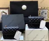 10A super originale Qualität 17cm Damen Mini Square Bag Echtleder Kaviar Lammfell Umhängetasche gesteppte Geldbörse Umhängetasche Luxus-Designer-Taschen Classic Hangbags00