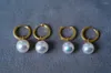 Boucles d'oreilles en or massif 18 carats, 8.8mm/9.7mm, perles naturelles Akoya, pierres précieuses, bijoux fins pour femmes, cadeaux d'anniversaire
