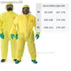 Vêtements de protection Vêtements de protection contre les produits chimiques Combinaison de sécurité pour tout le corps à l'acide sulfurique et aux alcalis Combinaison de travail de protection contre les produits chimiques au mercure Vêtements de travail HKD230826