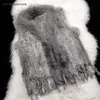 Womens Fur Faux HSPL Vest Real Rabbit Women Gilet With Trimming Tassels Female Waistcoat Lady Colete Feminino De Inverno 230828