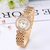 Wristwatches Shell Dial Billing Timepiece Luxury 18K Gold Diamonds Watches Jewelry Bracelet Wristwatch Ladies Watch For Women