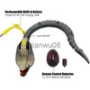 Electric/RC Animals RC Snake Realistic Snake Toys Odbiornik w podczerwieni Elektryczny symulowany zwierzę zwierzęta kobra żart żart sztuczka dla dzieci Halloween x0828