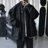 Men's Trench Coats Dark Tooling Jacket Korean-Style Loose Casual Fashion Multi-Pockets All-Match Hong Kong Style Retro