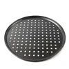 Plateaux de cuisson à pizza en acier au carbone antiadhésifs avec trous, plaque ronde profonde, moule de cuisson, four, outils de cuisine à domicile HKD230828