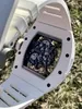 Automatische mechanische horloges Zwitserse horloges Pols Richarmill-horloge Herenserie Bubba Watson Wit keramiek Rm055 - Nieuwstaat WN-6V0K