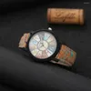 Relógios de pulso Sdotter moda madeira design relógios femininos couro quartzo senhoras relógio dropship feminino relógio de pulso presente vendas