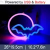 LED Neon Light Light Dwustrończycy Lampa Lampa Nocna Lampa Cloud Star Fire Gamepad Xmas Hat Decor Wall Shop Party HKD230825