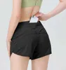 Zomershorts Dames Yoga Terug Rits Pockeks Sport Hardlopen Korte oefening Workout training Gym jeans