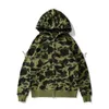 Mens hoodie Full Zip Up Shark Hoodies för kvinna Designer Camouflage Bape Jacket Hoody Hooded Sweatshirt Man Womens Warm Long Sleeve Tech Fleece X0828