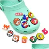 Accesorios de dibujos animados Texas Style Clog Charms Moda Amor Zapato para decoraciones PVC Zapatos suaves Charm Adornos Hebillas como regalo de fiesta Dro Dhiqr
