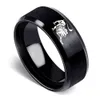 Bague de créateur en acier inoxydable, 12 constellations, bague simple en acier titane, constellation