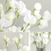 Flores decorativas, ramo de flores artificiales, guisante de seda, planta simulada falsa, decoración para fiesta de boda en casa