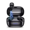 Cuffie Bluetooth Auricolari Binaurale Business Mini Invisibile TWS In-Ear Auricolare wireless vero Suono stereo Riduzione del rumore 500mAh Custodia di ricarica a lunga durata