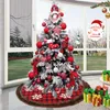 Kerstversiering 1pcs Pluche Boom Rok Decoratieve Sneeuwvlok Patch Plaid 120CM Rand slijtvaste Deken 2023