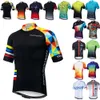 Chemises de cyclisme hauts maillot de cyclisme hommes haut de vélo vtt chemise de vélo vêtements d'équitation sur route de montagne à manches courtes été cycliste vêtements de vélo noir 230828