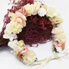Hair Clips Elegant Rose Flower Crown Floral Headband Garland Women Girls Accessories Bride Wedding Headdress Ornament Jewelry