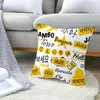 YWZN Pineapple Leaf Yellow Pillow Case Decorative Pillowcase Pineapple Yellow Throw Pillow Case Cover Printing Pillow Cover HKD230825 HKD230825