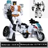 Giocattoli di trasformazione Robot HaiZhiXing 5 IN 1 Trasformazione Giocattolo Anime Devastator Robot Car Action Figures Aereo Serbatoio Modello di moto Giocattolo per bambini Regalo 230827