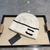 Designer chapéu de malha quente para mulheres de inverno masculino gorro à prova de vento Capiche casual 2 cores
