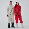 Skiing Suits 2023 Ski Set Women Men Overalls Outdoor Snowboard Jumpsuit Suit Snow Pants Winter Clothing Windproof Waterproof 230828