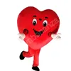 Nouveau coeur rouge amour mascotte Costume marche Halloween Costume grand événement Costume robe de soirée vêtements carnaval costume