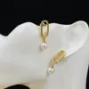 Kvinnors lyxiga smyckesdesignerörhängen Bokstäver F Earing For Party Brand Ear Pendants Men Accessories Wedding Ear Studs Capsmens CXD8268