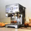 Moedores de café manuais 15 bar máquina italiana de aço inoxidável vapor semiautomático leite bolha espresso fabricante comercial CRM3605 230828