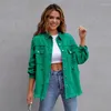 Women's Jackets Fashion Multi-color Medium Long Loose Denim Coat Jacket