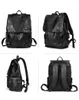 Backpack Luxury Leather Brand Crazy Horse Men Vintage Solid School Bag Black Casual Big Man Laptop Travel Bags