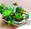 Model Yapı Kit Kid Oyuncak Blok Buket Oyuncaklar Bina Tuğla Setleri Fiori Secchi Decorativi Lepin Tuğla Çiçek Buket Etli Yapı Blok Oyuncak Kız Noel Hediyesi
