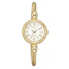 Orologi da polso da donna piccolo bracciale rigido in oro orologi di lusso orologio da polso al quarzo da donna in lega orologio casual di marca regalo Colck