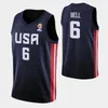 Maillots de basket-ball imprimés de la Coupe du monde 2023 des États-Unis 4 TYRESE HALIBURTON 5 Mikal Bridges 8 PAOLO BANCHERO 15 Austin Reaves 10 Edwards JOSH HART BRANDON INGRAM