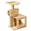 Cadre d'escalade pour chat en bois massif, jouet tambour pour chat, fournitures pour animaux de compagnie