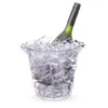 Ice Bucket Wine Plastic Tub Beverage Chiller Beer Bucket Food Grade Clear For Champagne Bottles Parties Dricks Families HKD230828