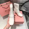 Miui Ankle Designer Heels Boots Short Platform Party Head Mary Jane Bottises