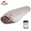 Sacs de couchage Camping Snowbird Momie Sac toutes saisons imperméable en duvet de canard hiver 230826