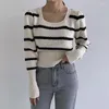 Women's Sweaters Street Wear Korean Fashion Casual Crop Sweater Woman Spring Autumn Winter Sexy Kawaii Pullover Female Wholesale