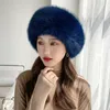 Beanie/Skull Caps HT4003 Fur Hat Women Warm Snow Ski Cap Kvinnlig faux päls Bomber Hat Lady Windproof Winter Hatts For Women Russian Hat Ushanka 230826