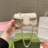 Najwyższej jakości czysty stały kolor Cowhide Marmont Super Mini Pasp Bag Woman Remer Crossbody Bags Projektant Luksusowe Hnadbags Lady torebki Portfelki sprzęgła