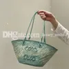 Borsa a tracolla intrecciata di marca Big Vine da donna Borsa a tracolla intrecciata in paglia Borsa a mano grande con manico in tessuto Borsa da spiaggia estiva Borsa a mano G2308285BF