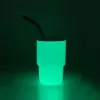 Glow in the Dark 3oz Sublimation Shot Glass Cup 90ML Wine Tumbler Double Wall Stainless Steel Shot Glass Non Vacuum With Lid