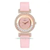 Montres-bracelets Exquis Minimaliste Femmes Montres Simple Diamant Cadran Design Dames En Cuir Montre-Bracelet Cadeaux Occasionnels Horloge Pour Femme Reloj